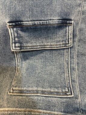 HIDEEN TRACEY Light Wash Denim Cargo Jeans
